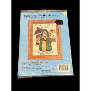 Candamar Designs PRAYER IS ASKING FOR RAIN Cross Stitch #5095 Noah & Animals